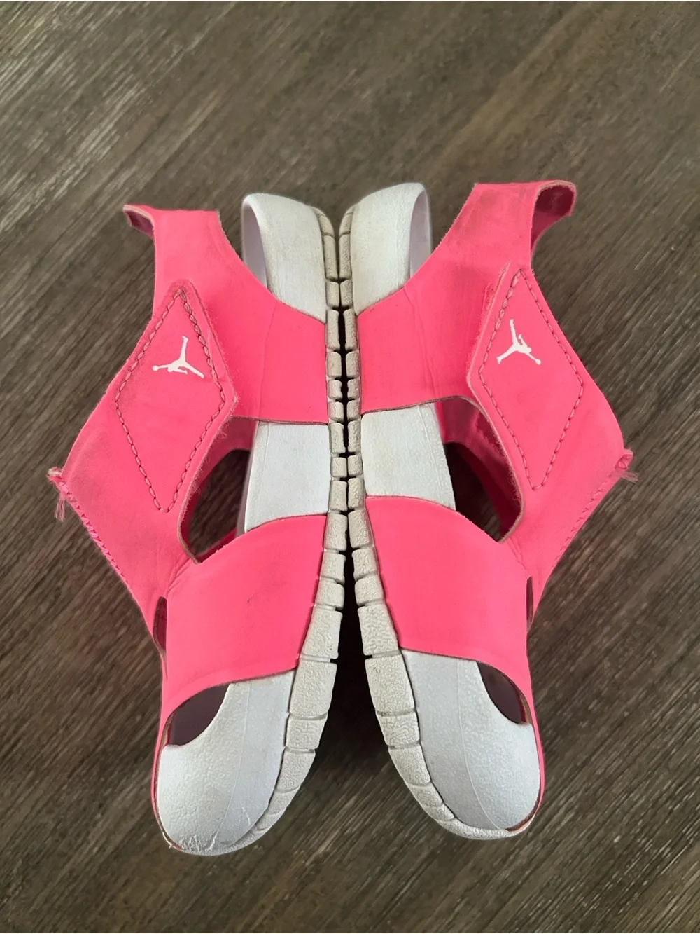 Air Jordan Sandals , Gently Used, Size 8 For Little Girls.